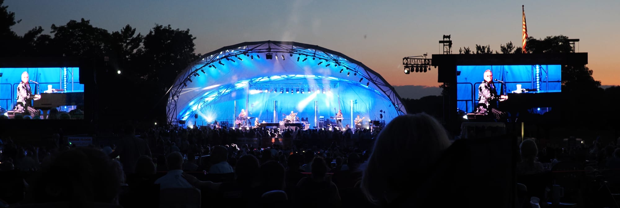 outdoor concert venue at sunset Spokane